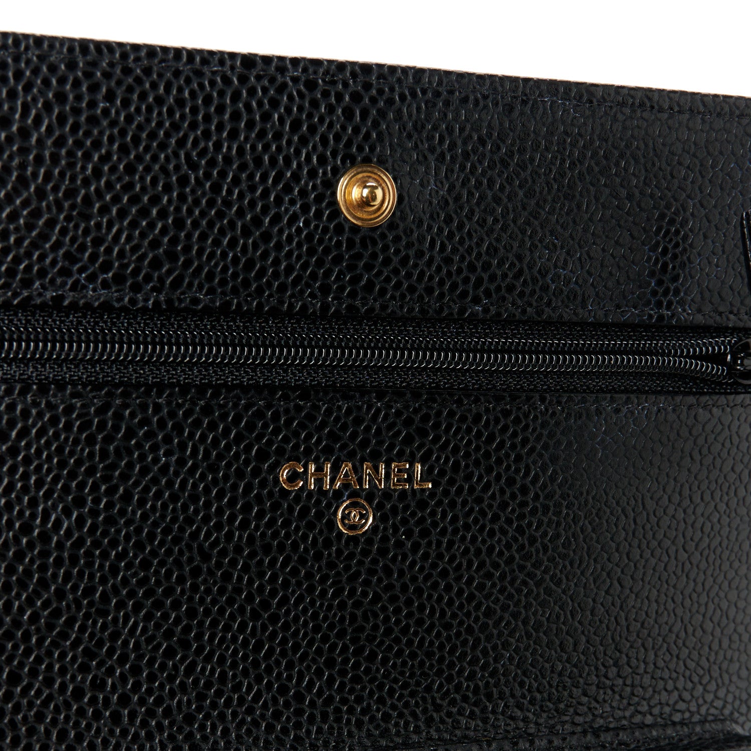 Chanel Caviar Quilted Wallet on Chain WOC Black 6 of 12