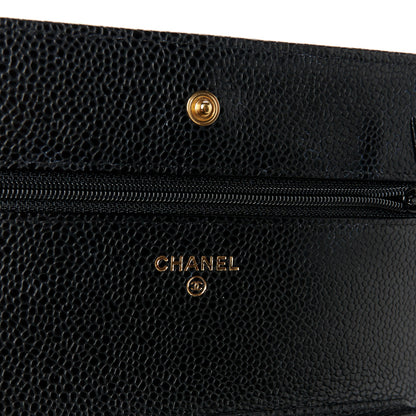 Chanel Caviar Quilted Wallet on Chain WOC Black 6 of 12