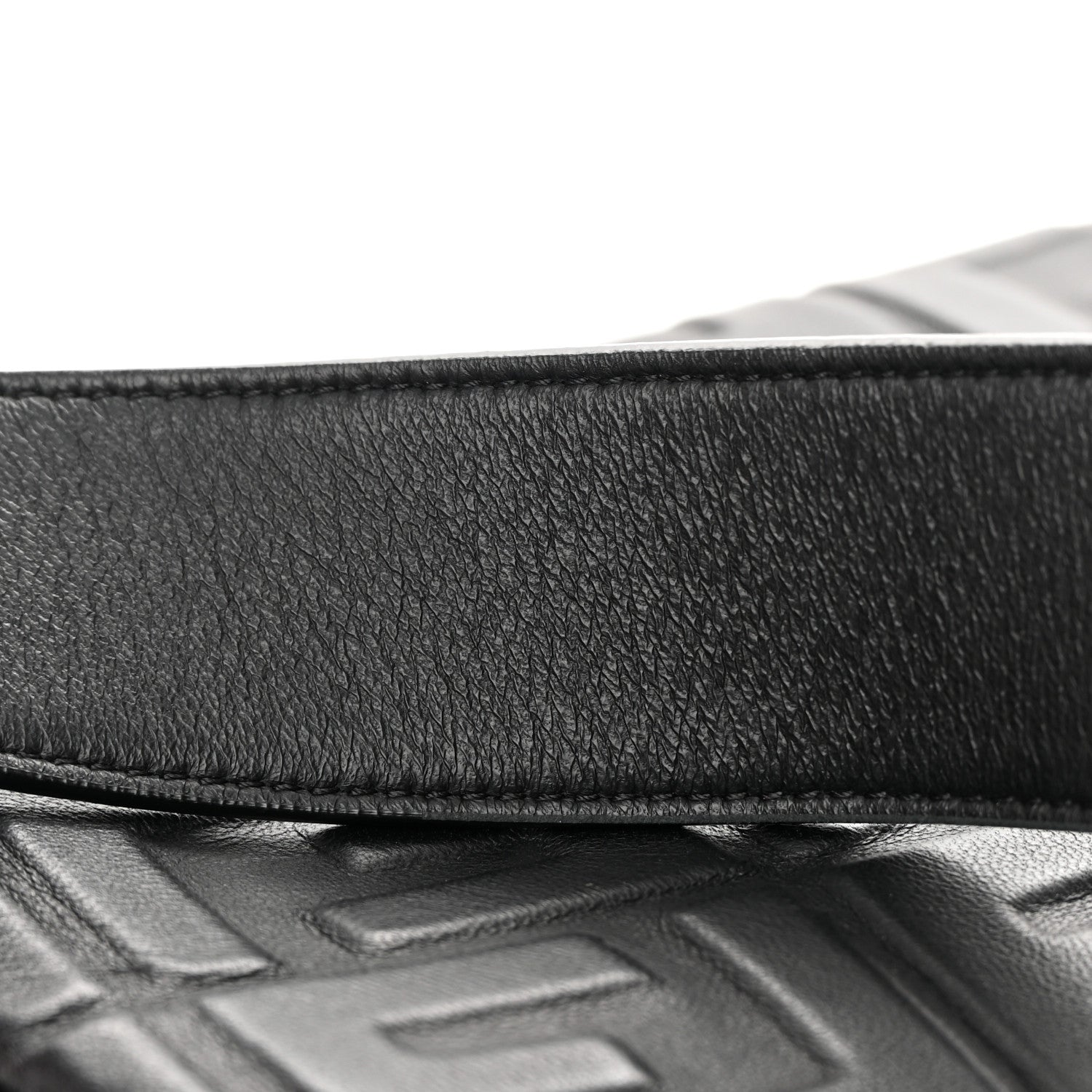 Fendi Nappa FF 1974 Embossed Baguette Black 12 of 16