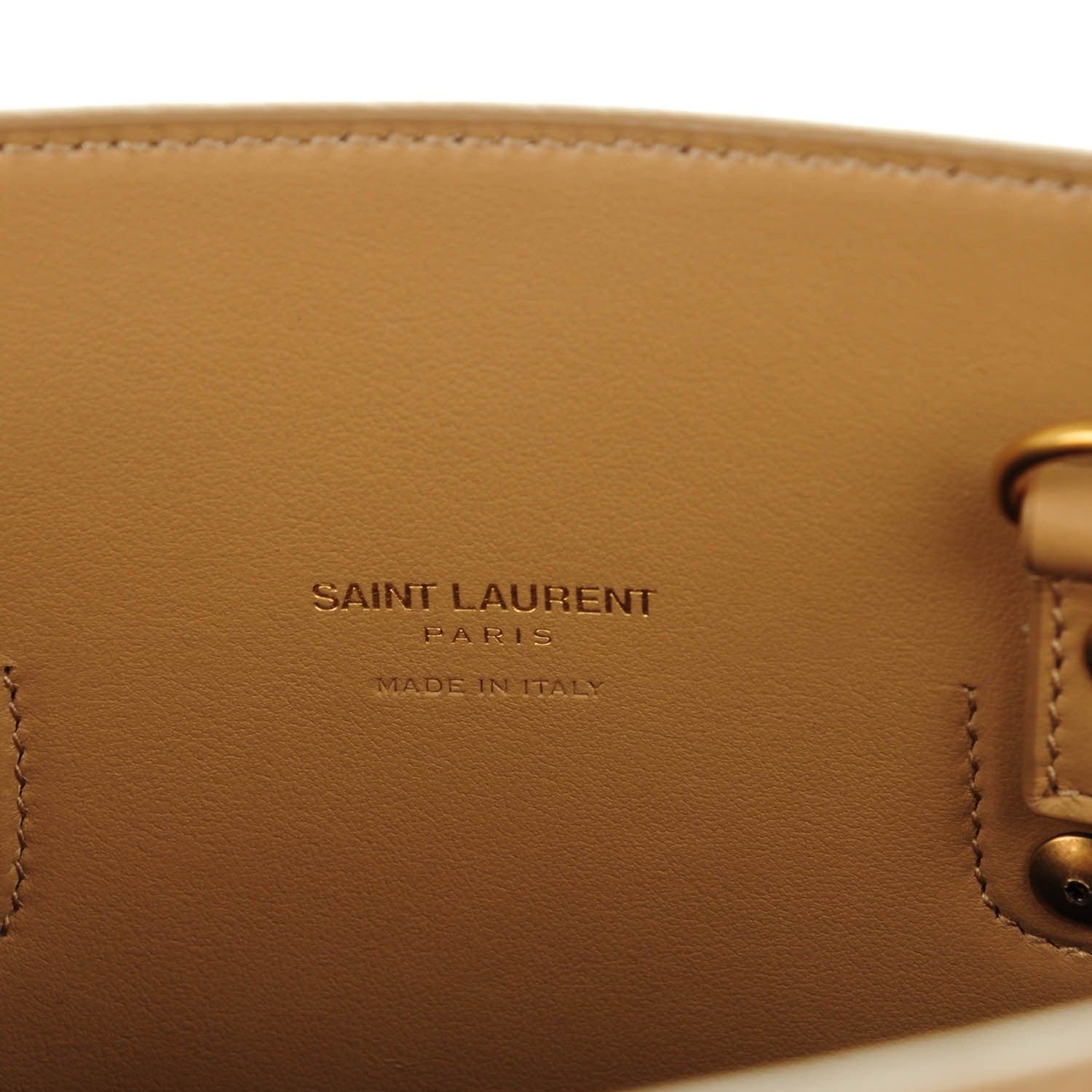 Saint Laurent Grained Calfskin Baby Sac De Jour Deep Beige 6 of 7