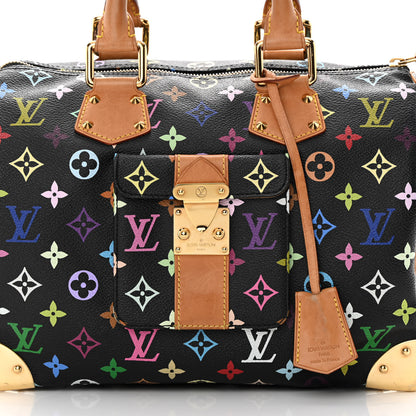 Louis Vuitton Monogram Multicolor Speedy 30 Black 5 of 17