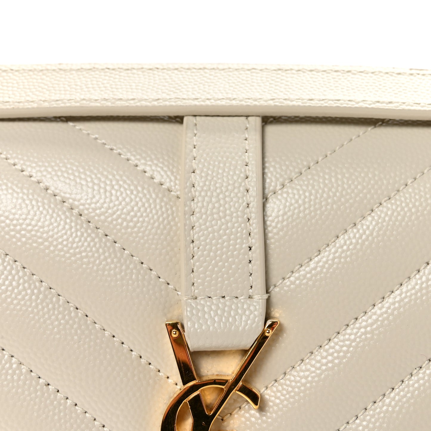 Grain De Poudre Textured Mixed Matelasse Medium Triquilt Monogram Satchel Crema Soft