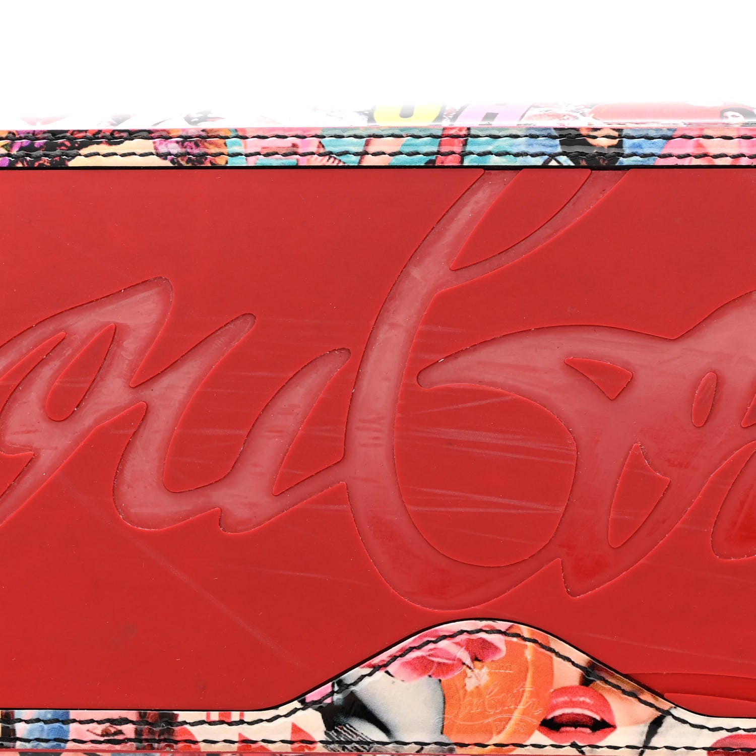 Christian Louboutin Patent Calfskin Small Oh Xtian Cabata Tote Red 17 of 21