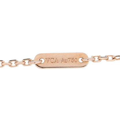Van Cleef & Arpels 18K Rose Gold Carnelian Sweet Alhambra Bracelet 4 of 5