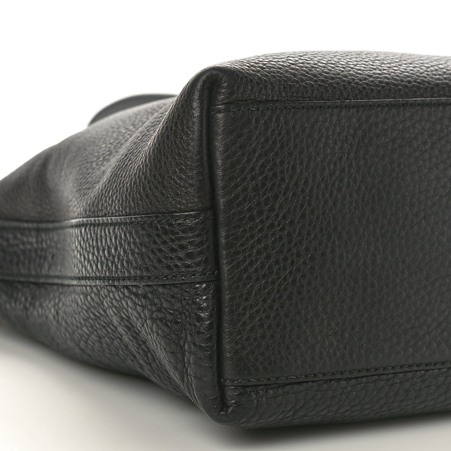Pebbled Calfskin Small Miss GG Hobo Black