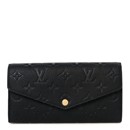Louis Vuitton Empreinte Sarah Wallet NM Black 1 of 8