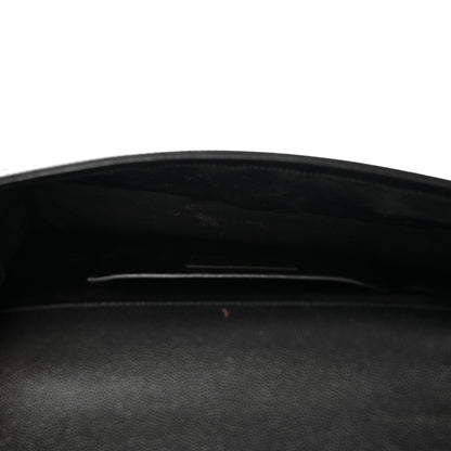 Saint Laurent Grain De Poudre Monogram Cassandre Clutch Black 5 of 12