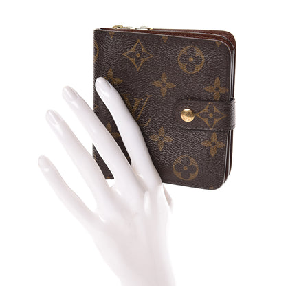 Louis Vuitton Monogram Compact Zippe Zipped Wallet 2 of 6
