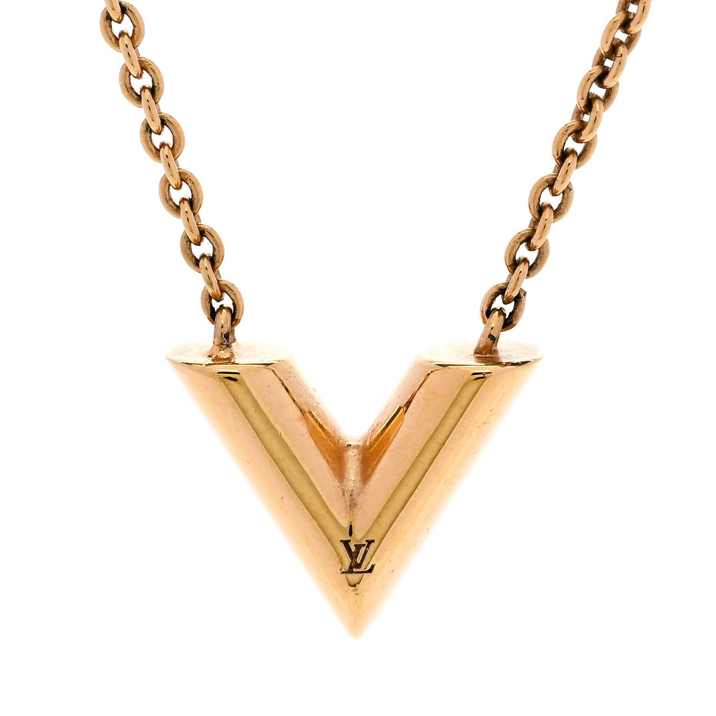 Essential V Necklace Gold
