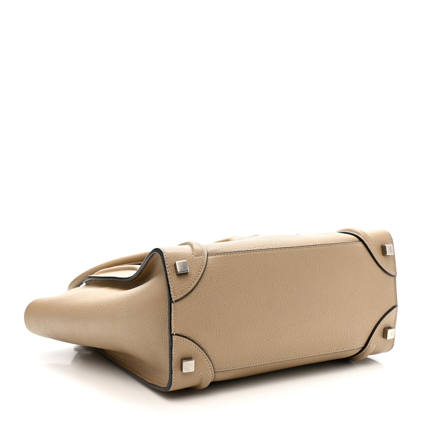 Drummed Calfskin Micro Luggage Dune