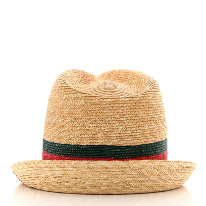 Gucci Abaca Straw Web Fedora Hat S 4 of 9