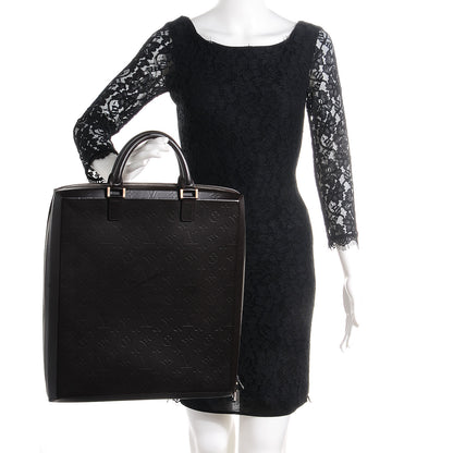 Louis Vuitton Monogram Glace Leather Elvin Tote Cafe 3 of 8