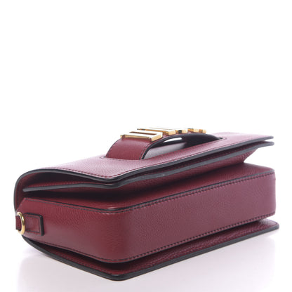 Christian Dior Grained Calfskin Dio(r)evolution Flap Bag Dark Red 4 of 15