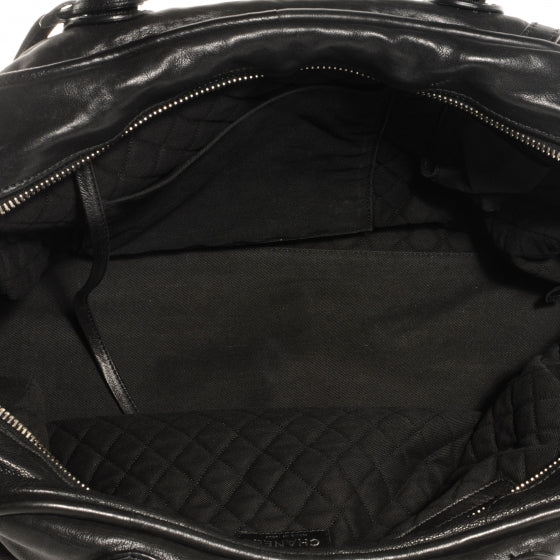Chanel Calfskin Large Bowler Black 5 of 7