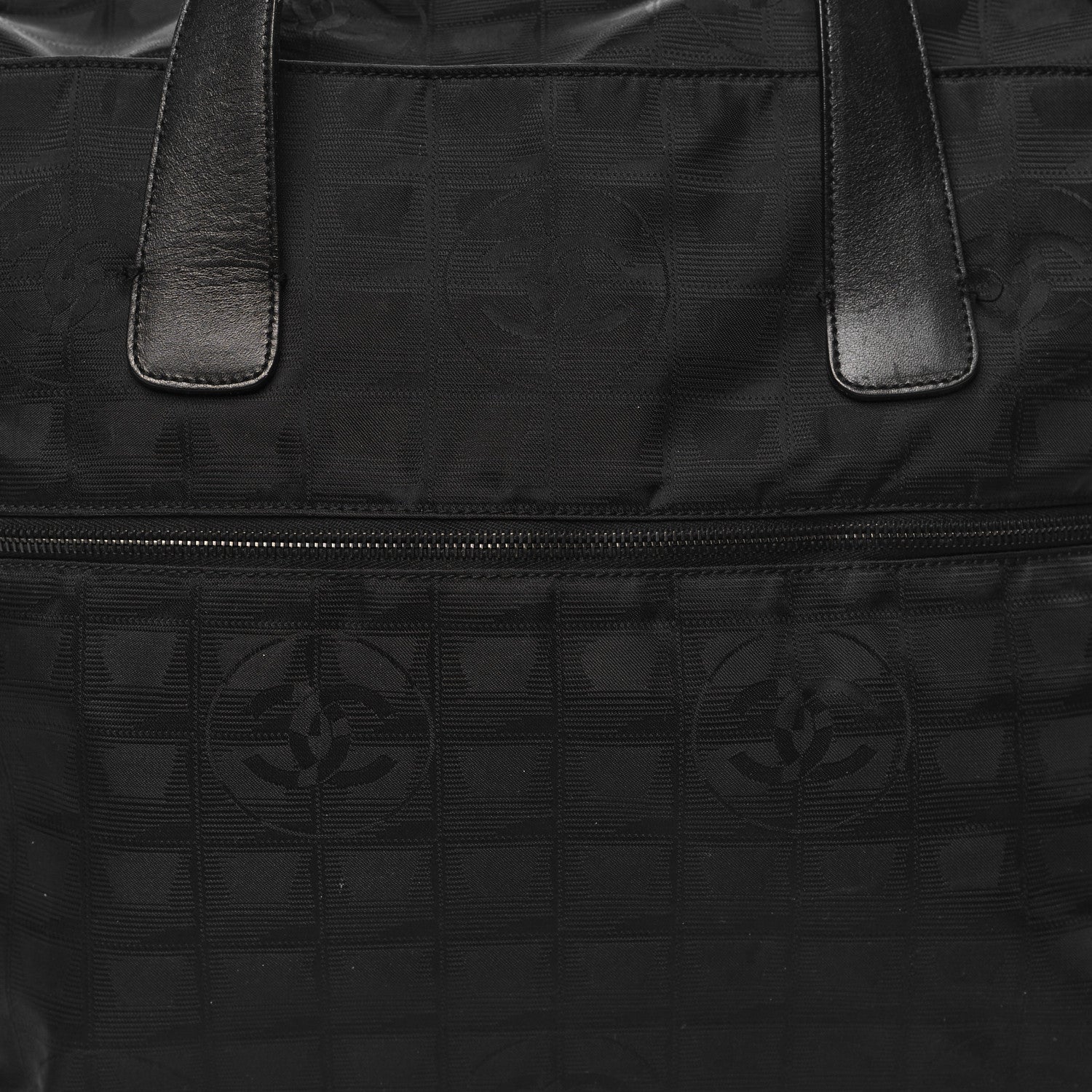 Chanel Nylon Medium Travel Tote Black 8 of 14
