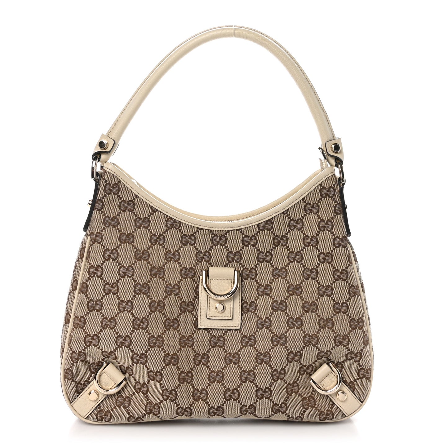 Monogram Medium Abbey D Ring Hobo Off White
