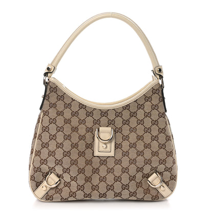 Gucci Monogram Medium Abbey D Ring Hobo Off White 1 of 11