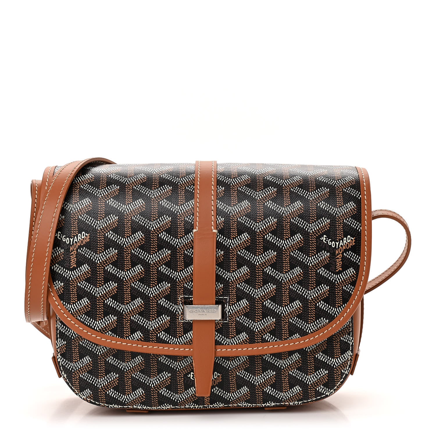 Goyard Goyardine Belvedere II PM Messenger Bag Black Gold 1 of 10