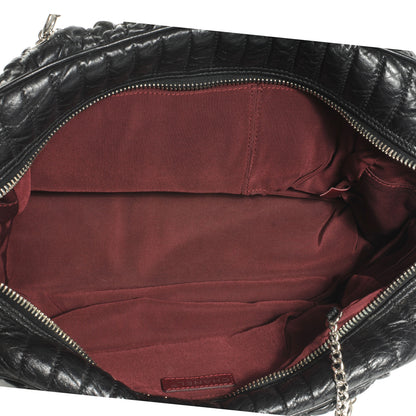 Chanel Lambskin Astrakhan Bowler Black 5 of 7
