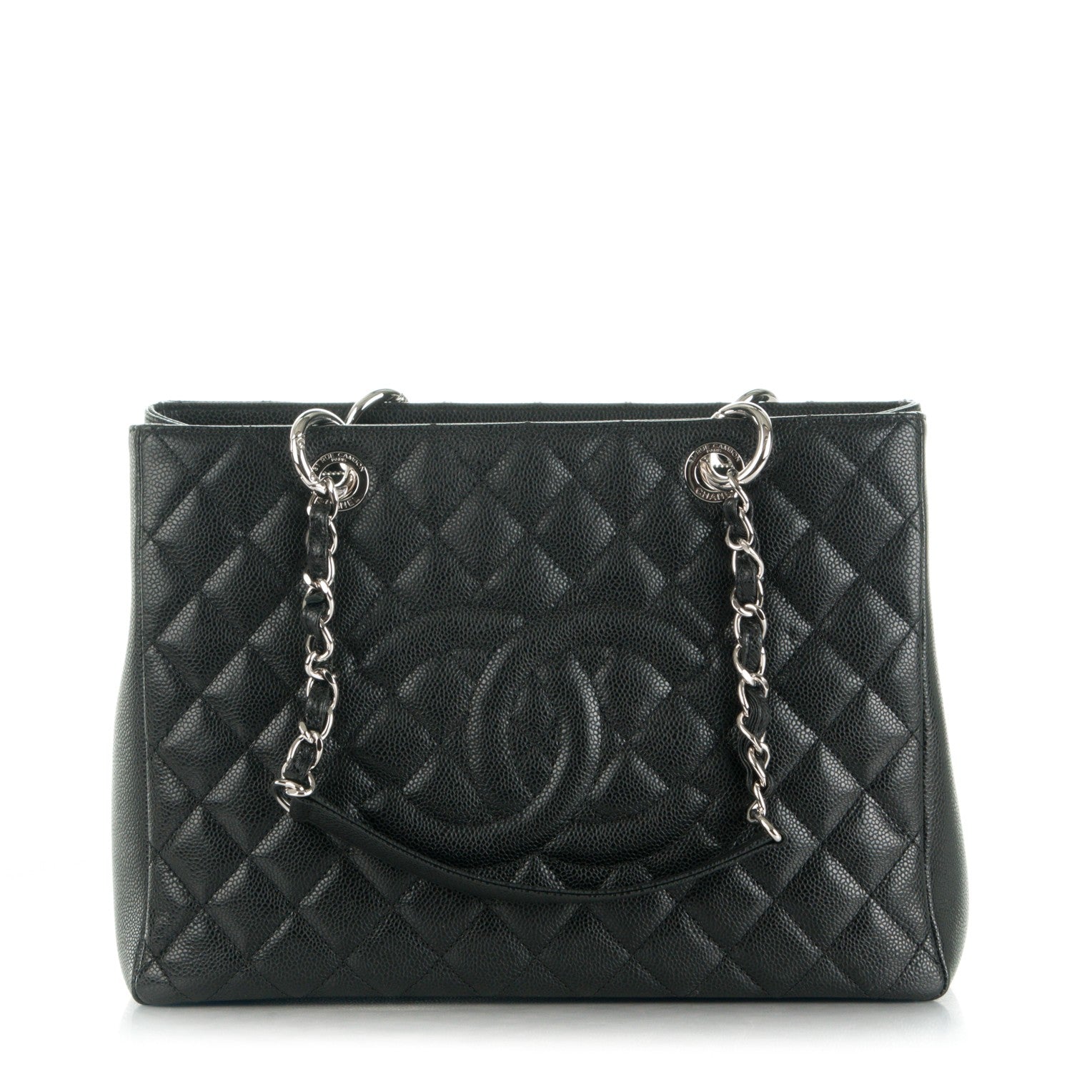 Chanel Caviar Quilted Grand Shopping Tote GST Black 1 of 7