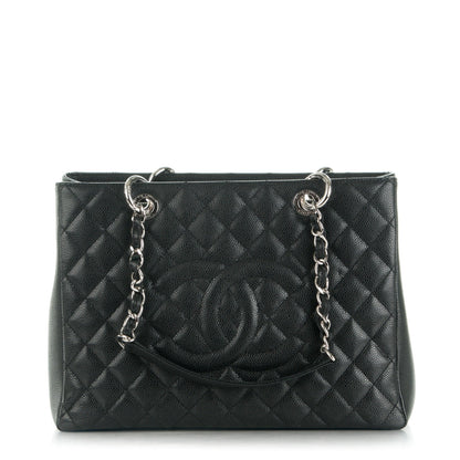 Chanel Caviar Quilted Grand Shopping Tote GST Black 1 of 7