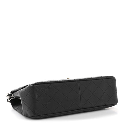 Chanel Caviar Quilted Jumbo Single Flap Black 4 of 13