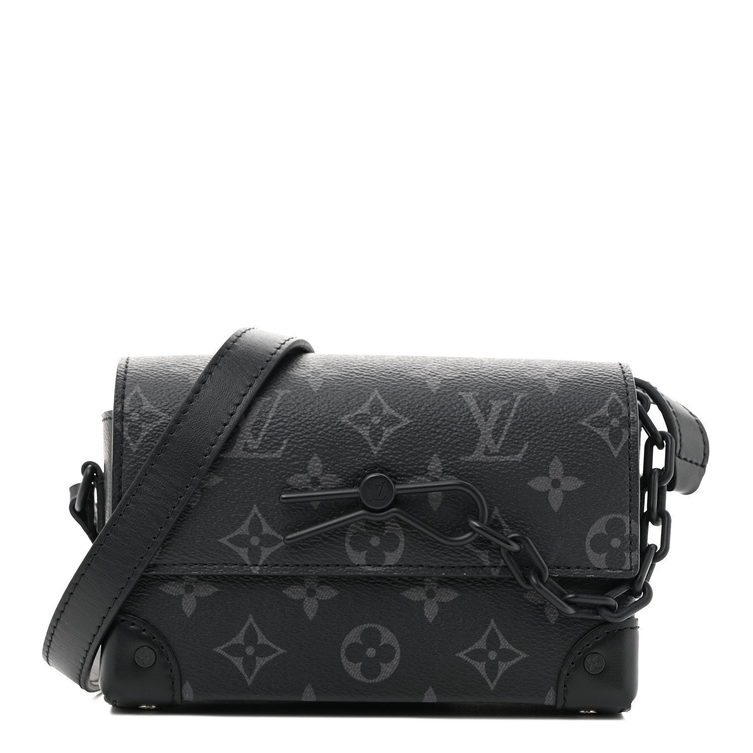Louis Vuitton Monogram Eclipse Steamer Wearable Wallet 1 of 12