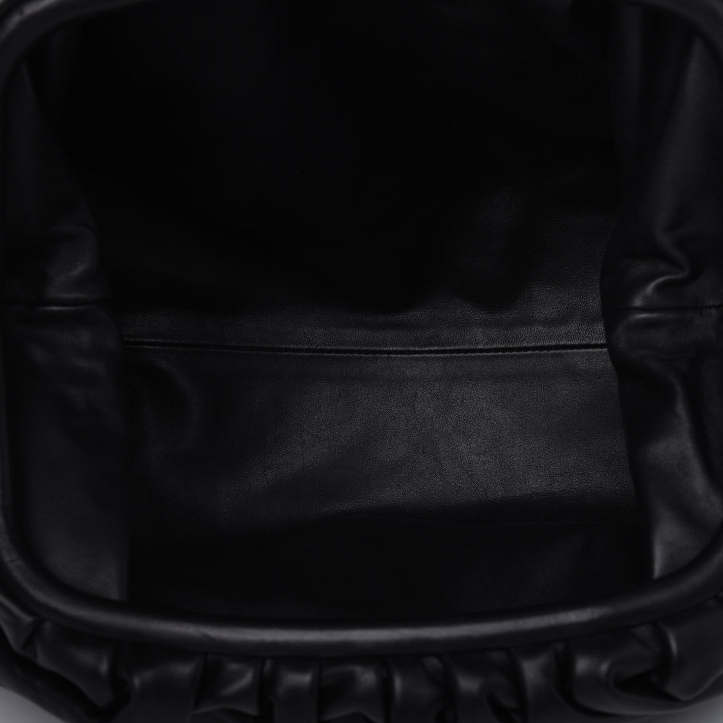 Smooth Butter Calf The Pouch Oversized Clutch Black