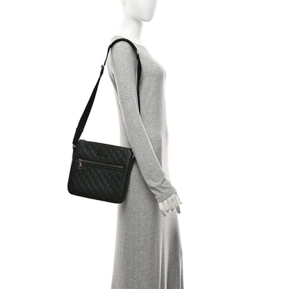 Gucci Guccissima Signature Small Messenger Bag Black 2 of 11