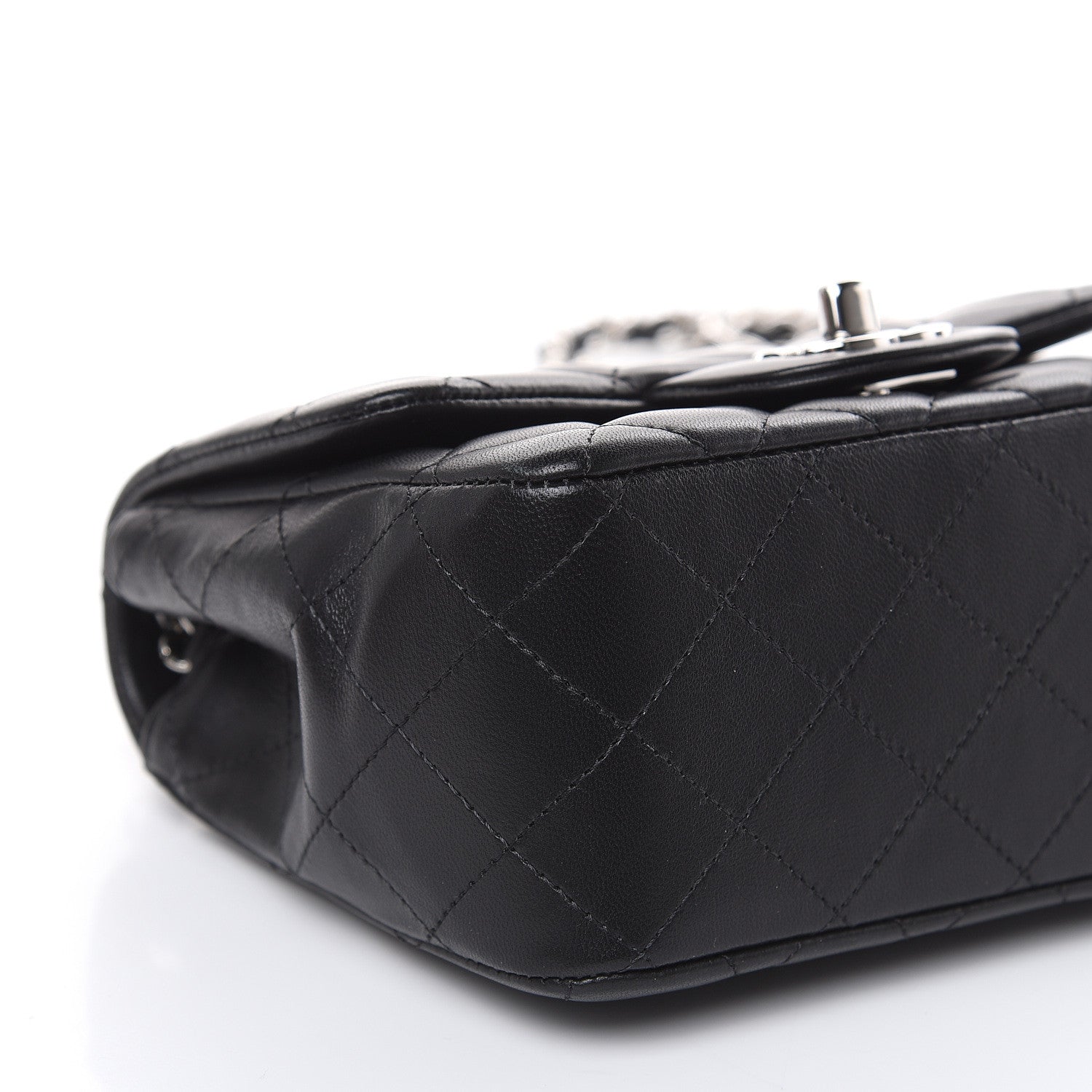 Chanel Lambskin Quilted Mini Square Flap Black 8 of 12