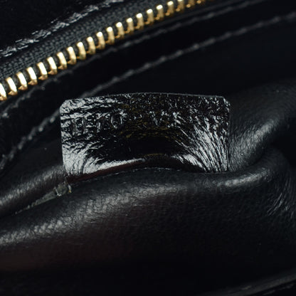 Celine Vernice Suede Large Trapeze Black 7 of 9