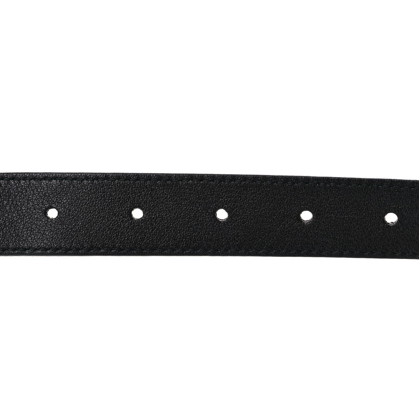 Calfskin Metal Flower Interlocking G Belt 70 28 Black
