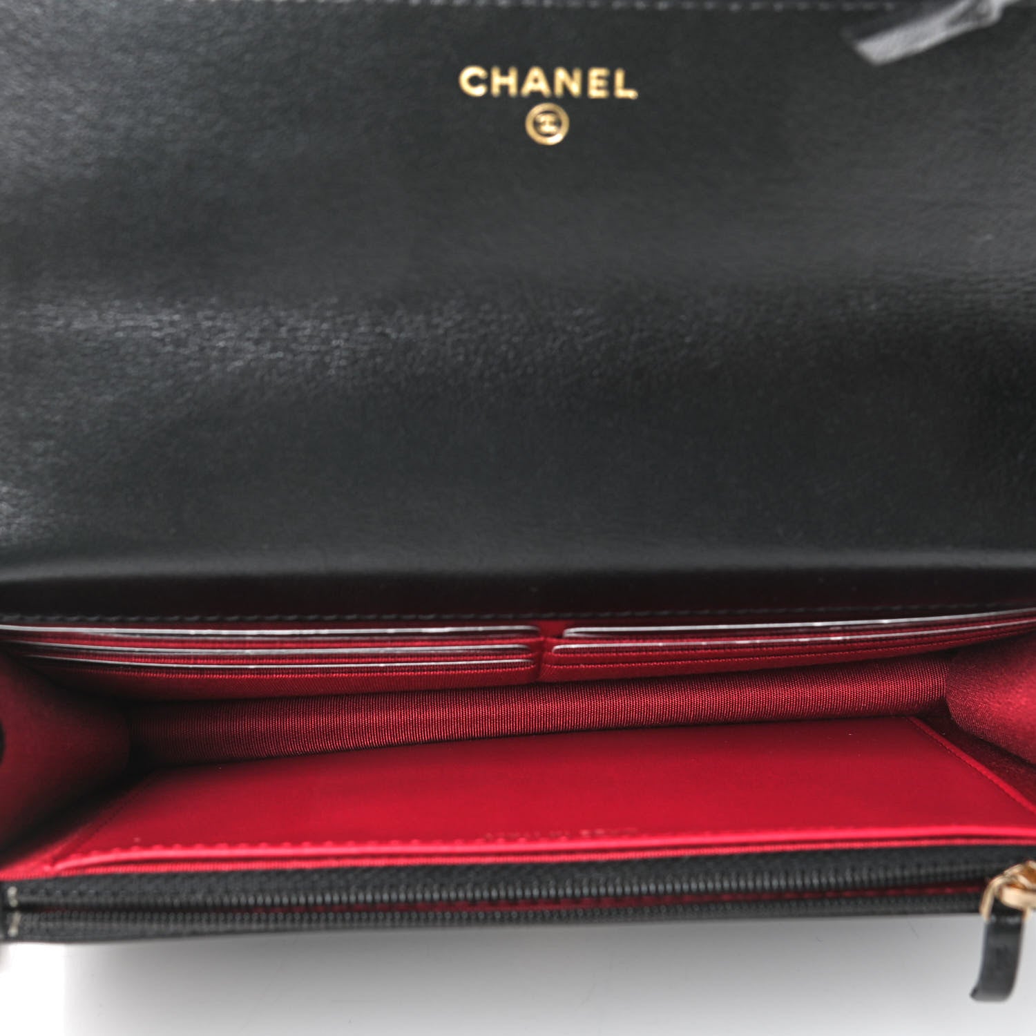 Chanel Lambskin Quilted Chanel 19 Wallet On Chain WOC Black 4 of 5