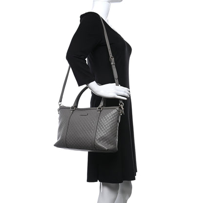 Gucci Soft Microguccissima Small Zippered Satchel Loess 2 of 12