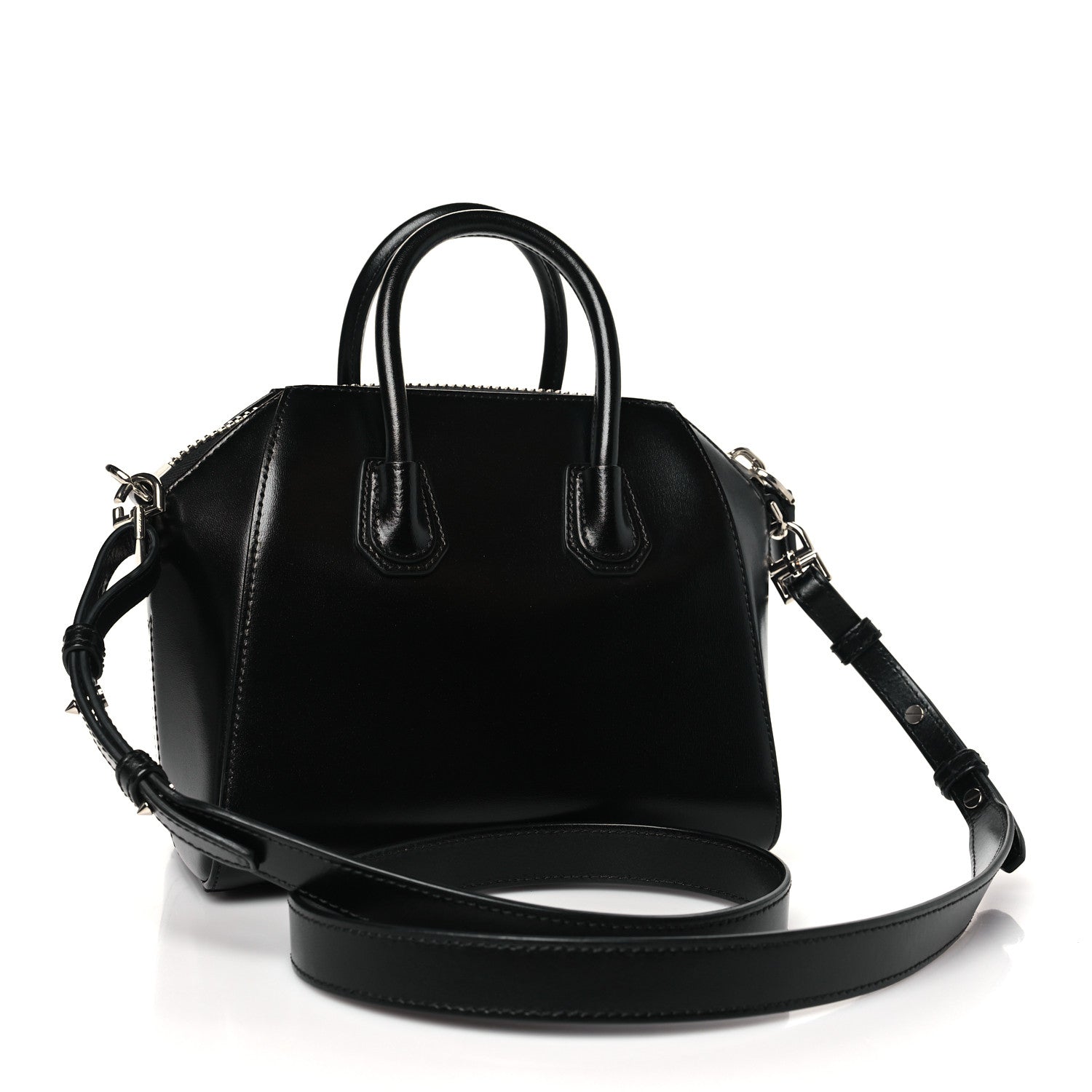 Givenchy Shiny Lord Calfskin Mini Antigona Black 3 of 10