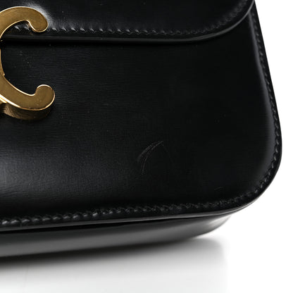 Celine Shiny Calfskin Medium Triomphe Black 11 of 13
