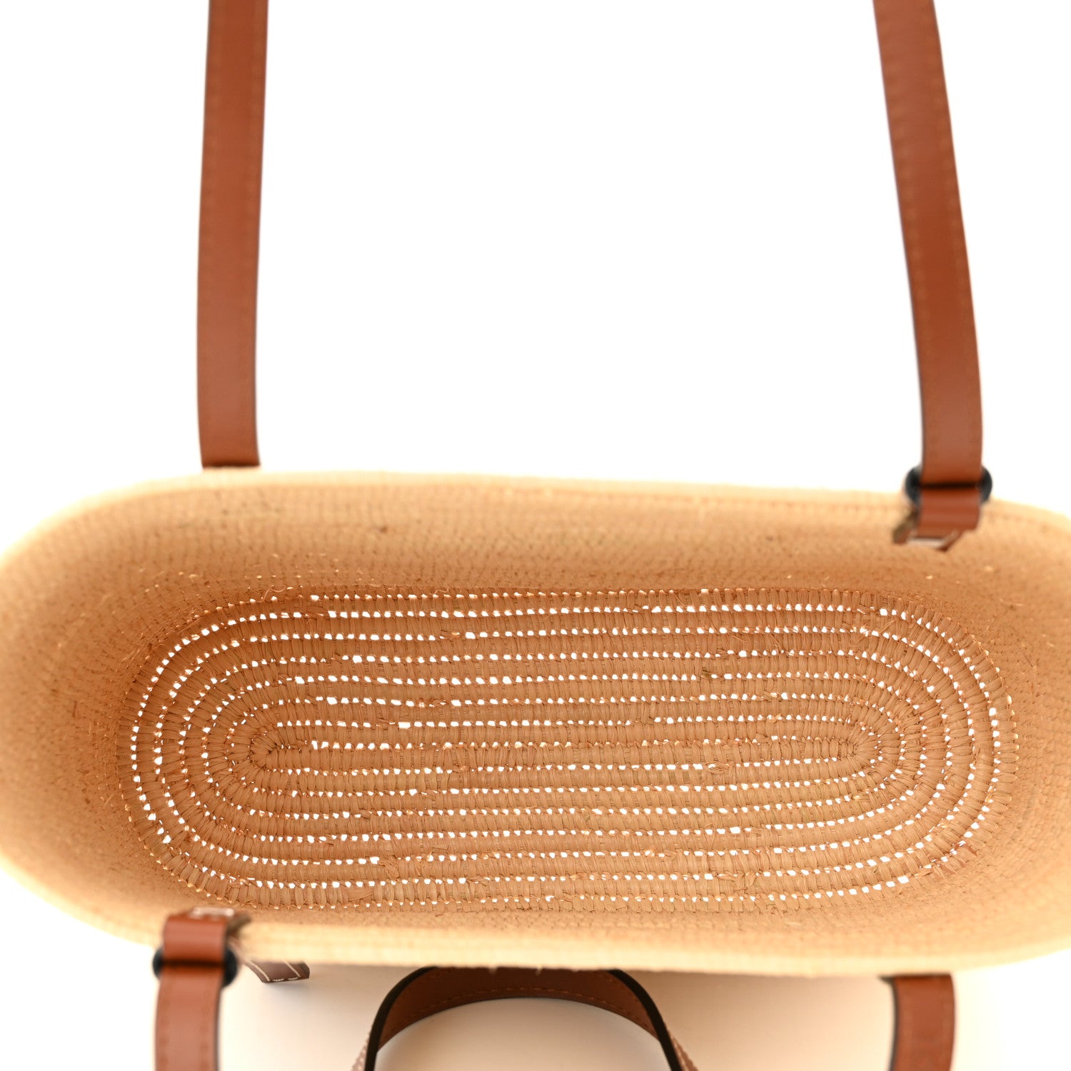 Loewe Raffia Small Square Basket Tote Bag Natural Tan 5 of 10