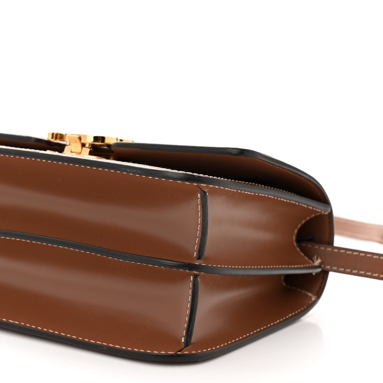 Burberry Canvas Calfskin Small TB Bag Natural 9 of 12