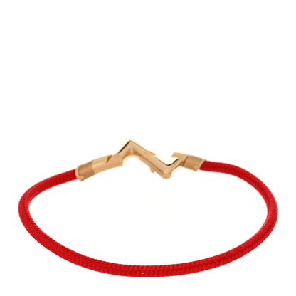 Louis Vuitton 18K Yellow Gold Volt Upside Down Chain Bracelet 17 Red 2 of 4