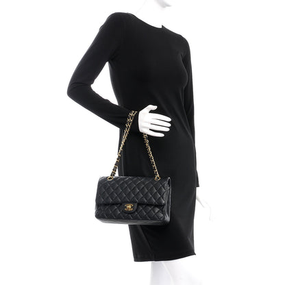 Chanel Caviar Quilted Medium Double Flap Black 3 of 10