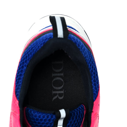 Christian Dior Technical Mesh Calfskin Mens B22 Sneakers 43 White Pink Blue 7 of 9