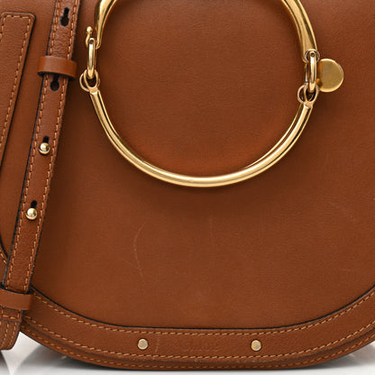Chloe Calfskin Suede Medium Nile Bracelet Bag Caramel 7 of 15