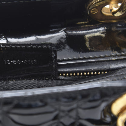 Christian Dior Patent Cannage Medium Lady Dior Black 7 of 13