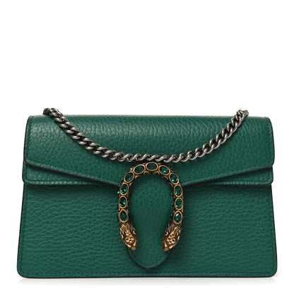 Gucci Calfskin Super Mini Dionysus Shoulder Bag Emerald 1 of 9