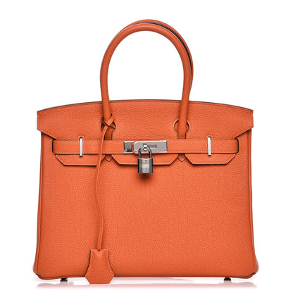 Hermes Togo Birkin 30 Feu 1 of 32