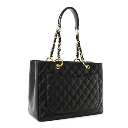 Chanel Caviar Quilted Grand Shopping Tote GST Black 2 of 10