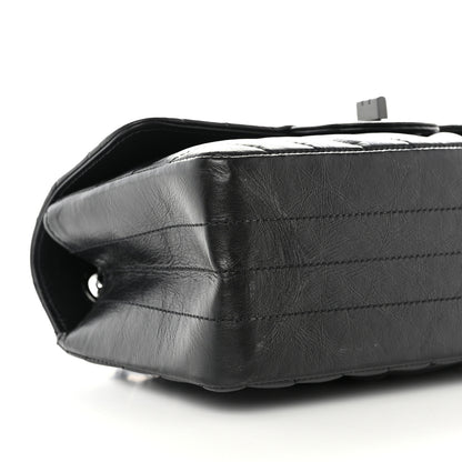 Chanel Aged Calfskin Chevron Quilted 2.55 Reissue Mini Flap So Black 9 of 11