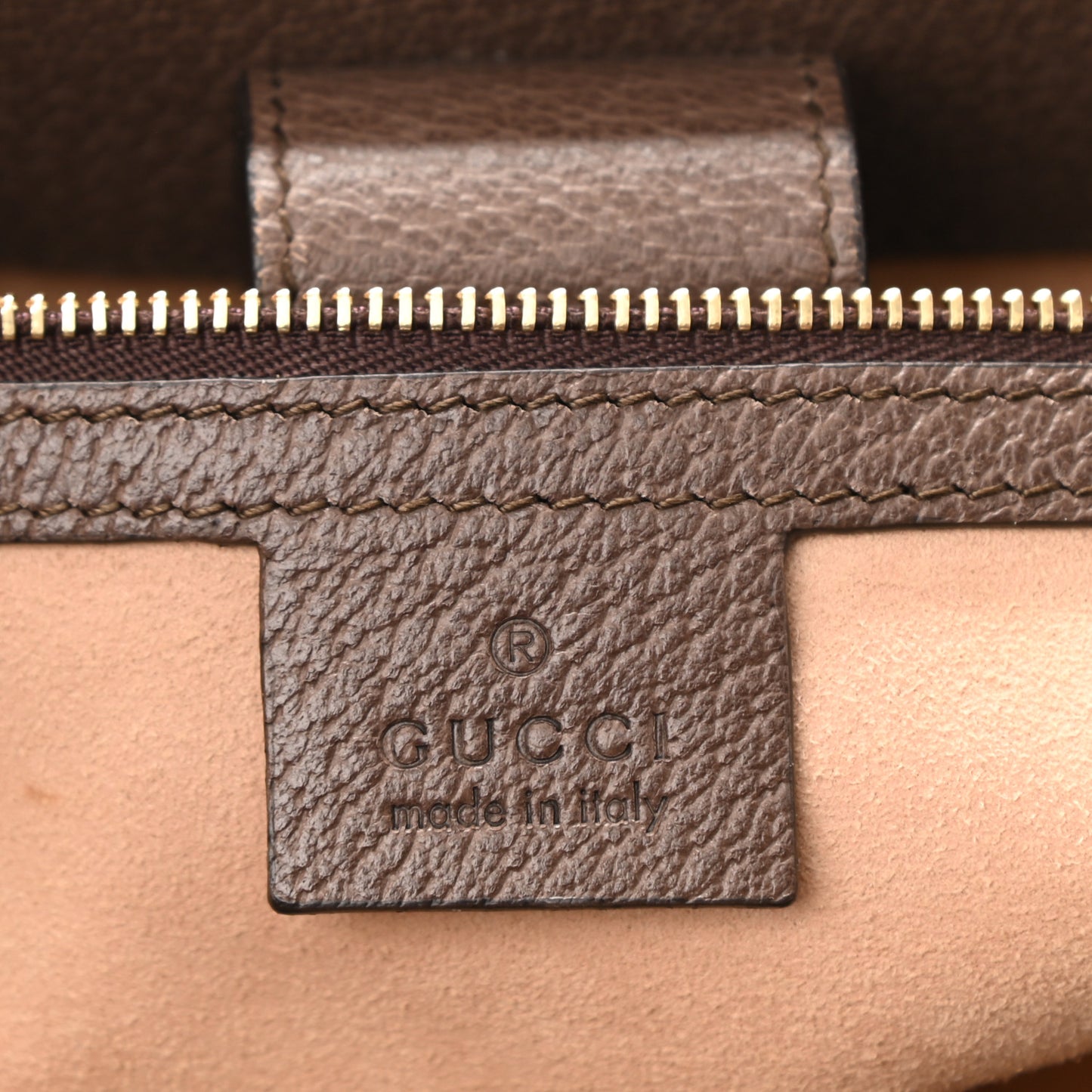GG Supreme Monogram Medium Ophidia Shopping Tote Brown