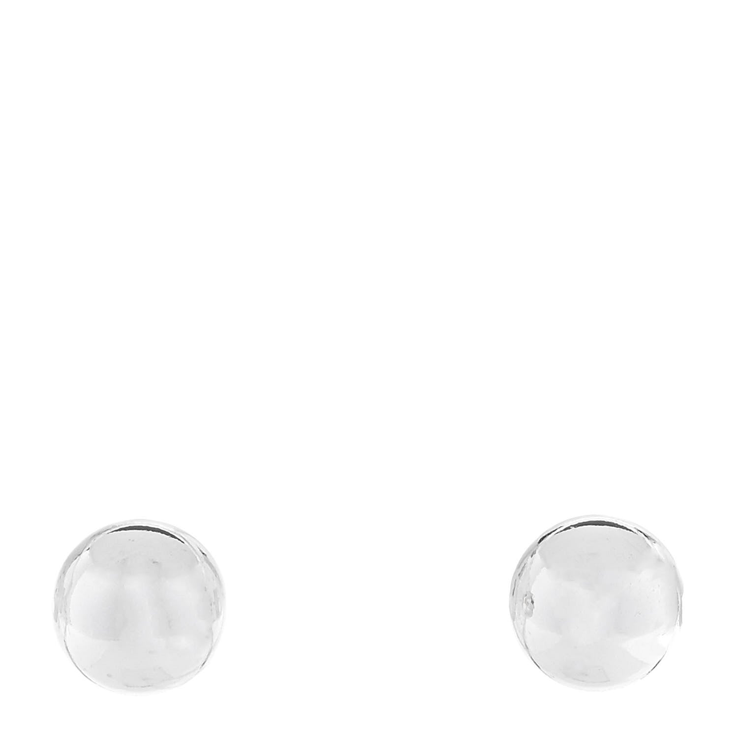 Tiffany Sterling Silver 8mm Hardwear Ball Earrings 1 of 5