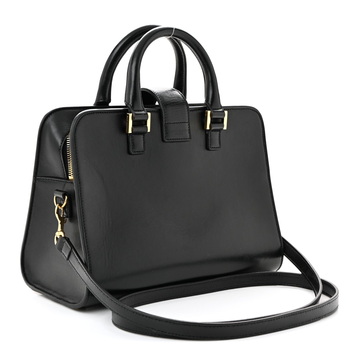 Saint Laurent Calfskin Monogram Baby Cabas Black 3 of 10